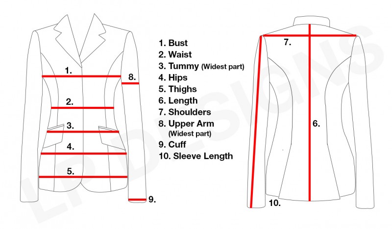 Jacket Measurements Chart