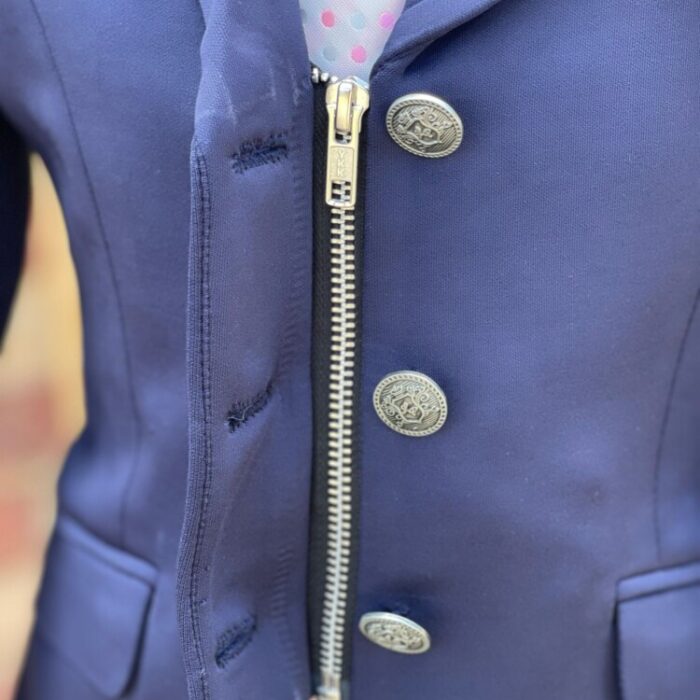 Childs Navy Stretch / Zip Button Closure - Image 2