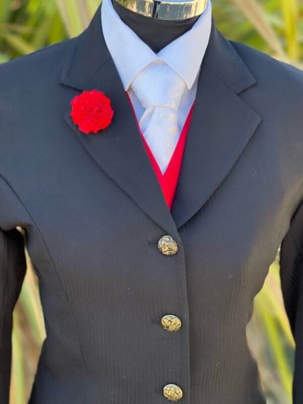 Black Pinstripe / Gold Buttons (Size 12) - Image 3