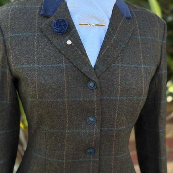 Brown Tweed/Mustard Teal Overcheck - Image 2