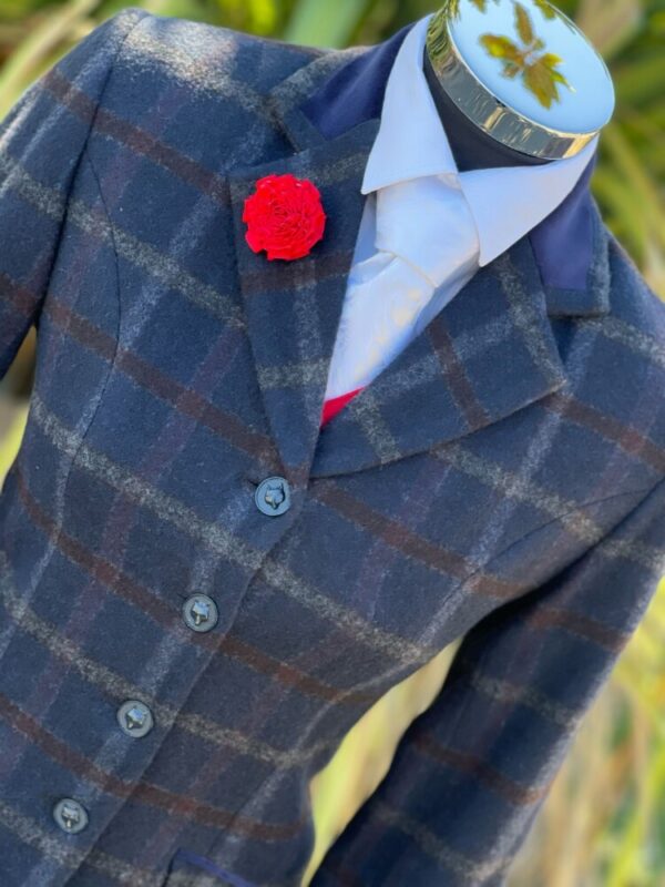 Navy Tweed/Navy Trim & Buttons (Size 6)