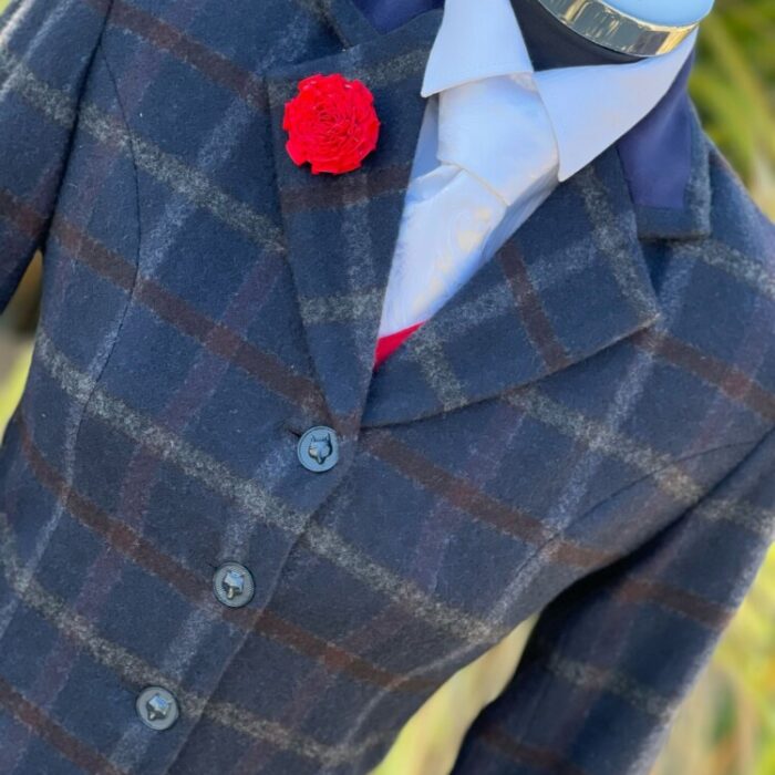 Navy Tweed/Navy Trim & Buttons (Size 6)