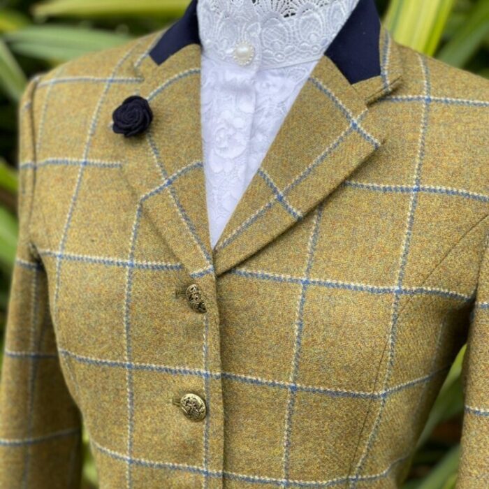 Mustard Tweed/Blue White Overcheck - Image 4