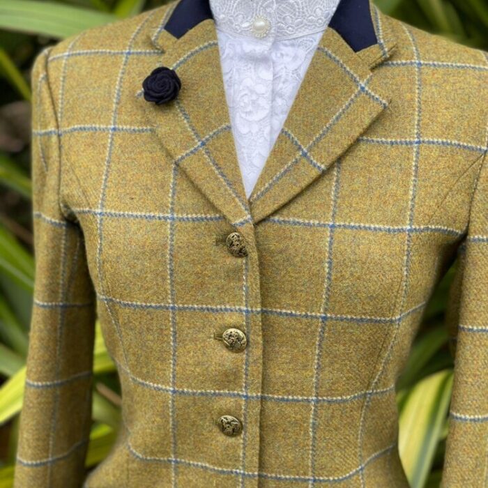 Mustard Tweed/Blue White Overcheck - Image 3