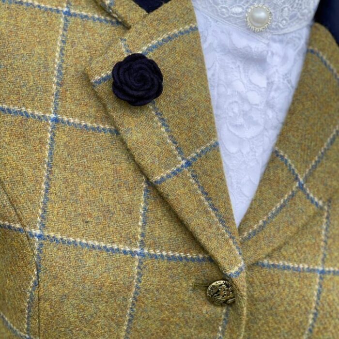 Mustard Tweed/Blue White Overcheck - Image 2