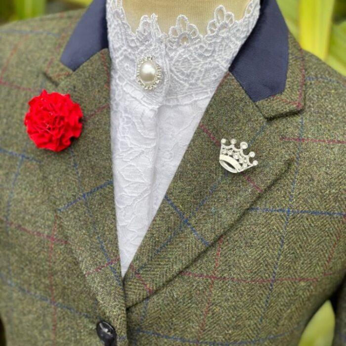 Childs Olive Tweed/Double Windowpane (Sizes 4 & 10) - Image 2
