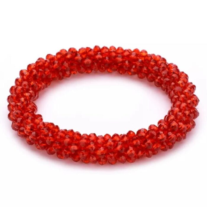 Red Glamour Hair Scrunchie - Image 3