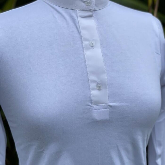 White Ratcatcher Stretch Longsleeve Shirt - Image 2