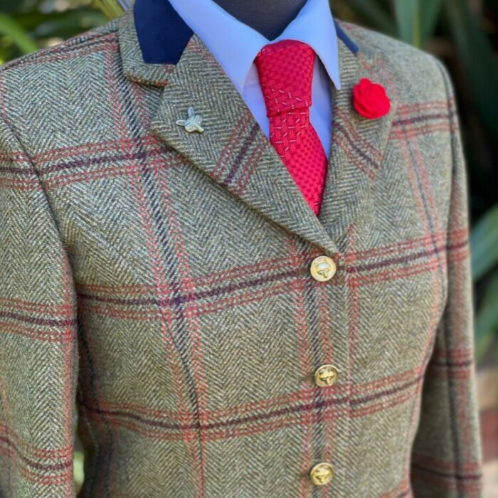 Tan Tweed/Double Overcheck
