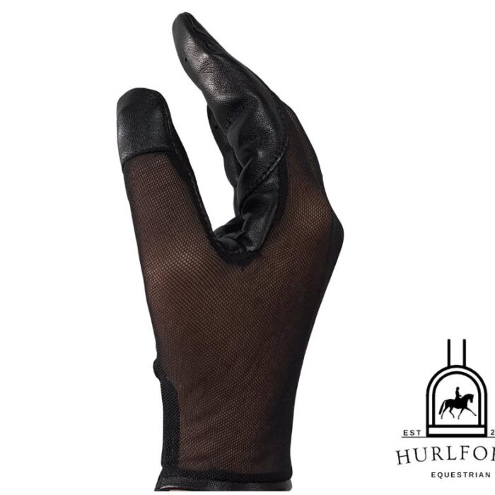 Adult Navy, Black & Brown Mesh Gloves - Image 5