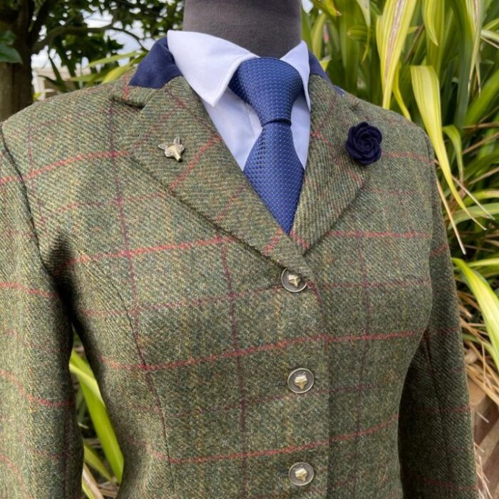 Olive Green Tweed/Triple Overcheck - Image 4
