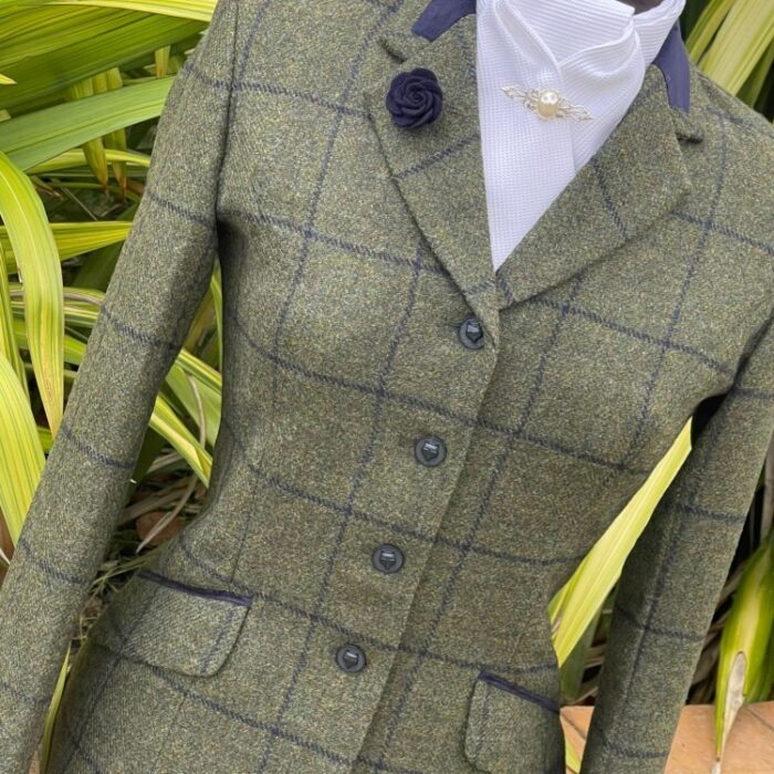 Olive Tweed/Navy Windowpane - Image 4