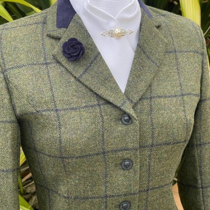 Olive Tweed/Navy Windowpane - Image 2