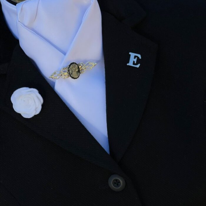 Silver Initial Lapel pins - Image 3