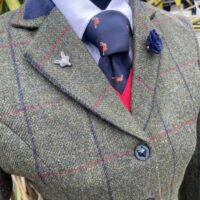 Child’s Olive Tweed/Jalapeno Windowpane - Image 3