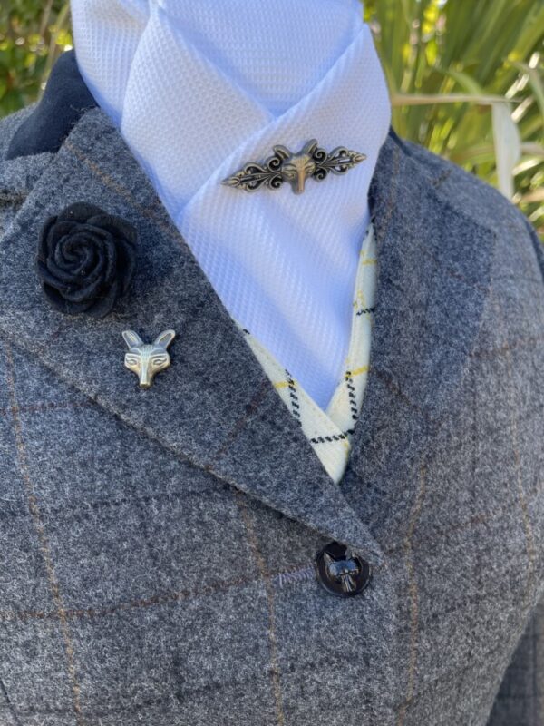 Tattersall Check Waistcoat / Cream - Image 5